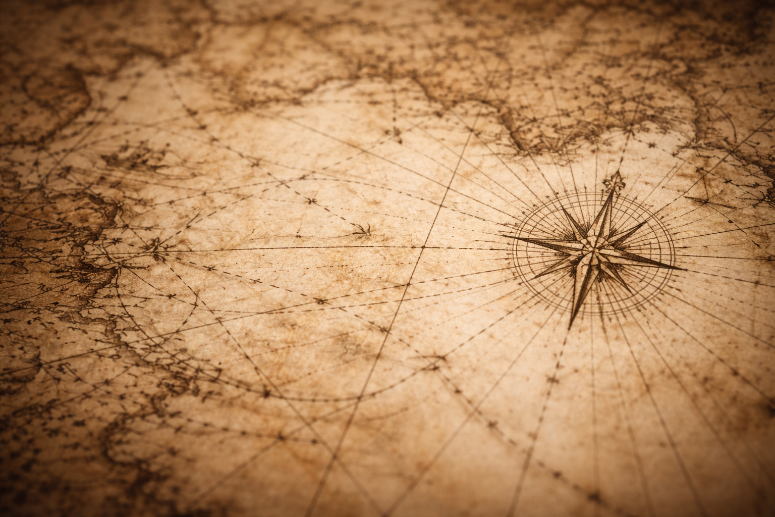 An abstract fragment of an old map